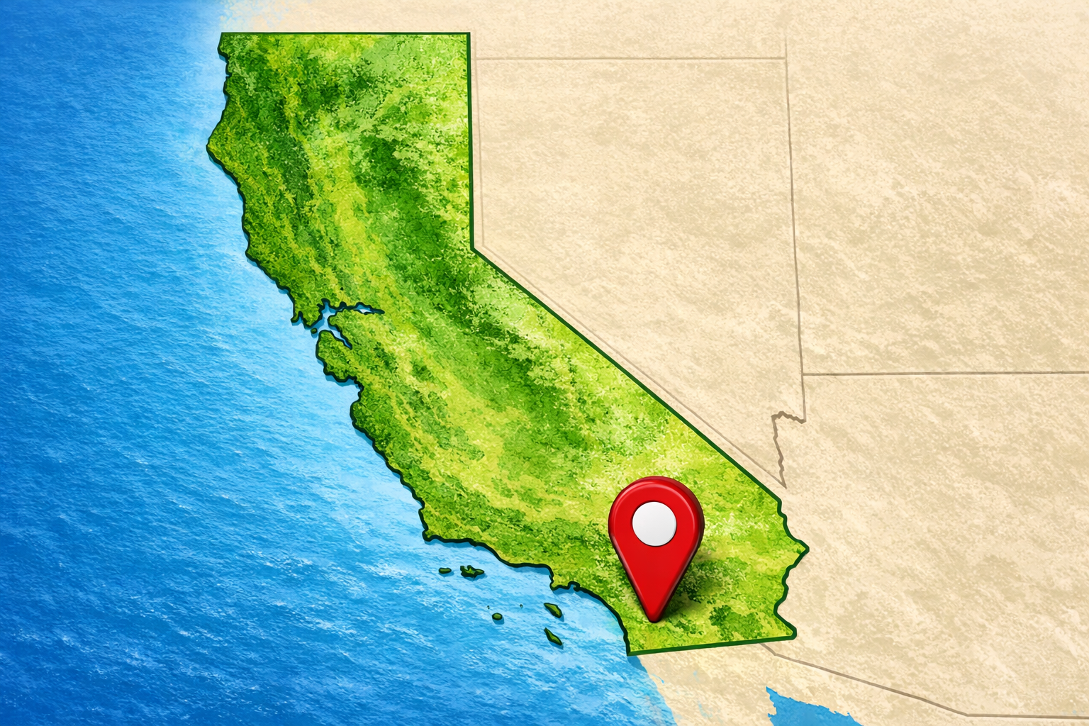 Map of San Diego, California